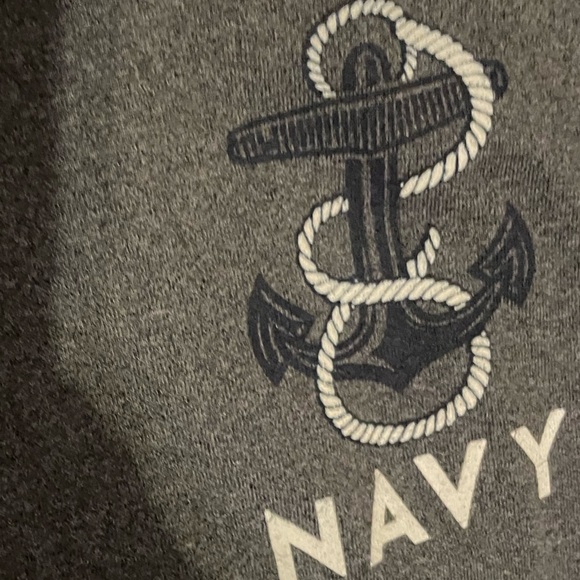 Under Armour Gray Leggings with NAVY Anchor Logo Athletic Bottoms - Picture 4 of 4